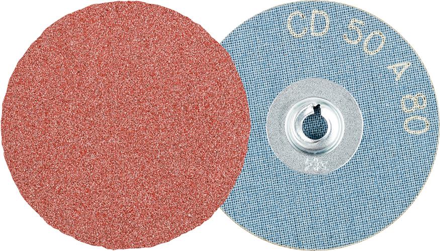 Abrasive disc COMBIDISC CD A, 50mm, grit 60, corundum, quick-release, PFERD