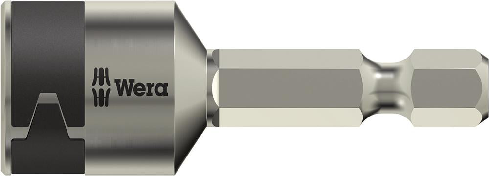 Cheie tubulara in inch 3/8" cu prindere bit 1/4" otel inoxidabil, DIN3126, WERA