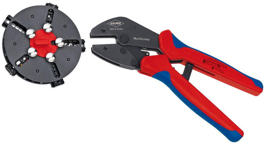 Crimping pliers MultiCrimp®5, 250mm, 0.5–6; 0.5–6; 0.25–6; 10+16+25; 0.5–1mm², KNIPEX