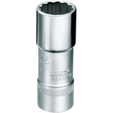 Cheie tubulara 1/2", dimensiune 10 mm, 12 canturi, lunga, Nr. D 19 L 10, GEDORE - sefira.ro