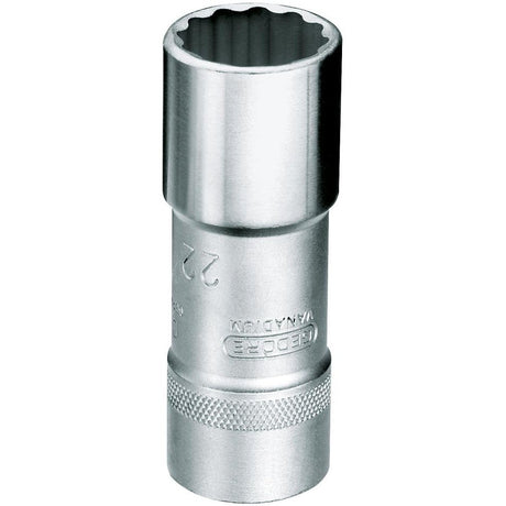 Cheie tubulara 1/2", dimensiune 10 mm, 12 canturi, lunga, Nr. D 19 L 10, GEDORE - sefira.ro