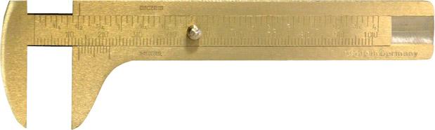 Brass caliper, 80mm, external measurement, FORTIS