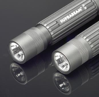 LED flashlight Q3 r, 1100lm, rechargeable, up to 300 hours, with focus, IP68, SUPRABEAM