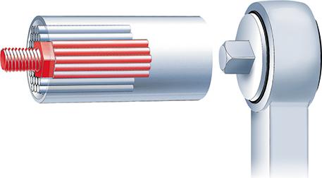 Maxi - Gripper socket wrench 1/2" size from 13 mm to 32 mm, length 87 mm, WIHA