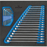 Modul chei combinate, drepte, set 25 buc, 1500 CT2-7, GEDORE - sefira.ro