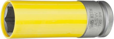 Cheie tubulara de impact 1/2", 17x85mm, cu manson din plastic pentru jenti din aliaj, 1000072811, ASW - sefira.ro