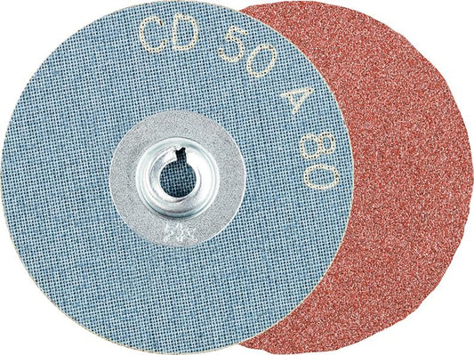 Abrasive disc COMBIDISC CD A, 25mm, grit 60, corundum, quick-release, PFERD