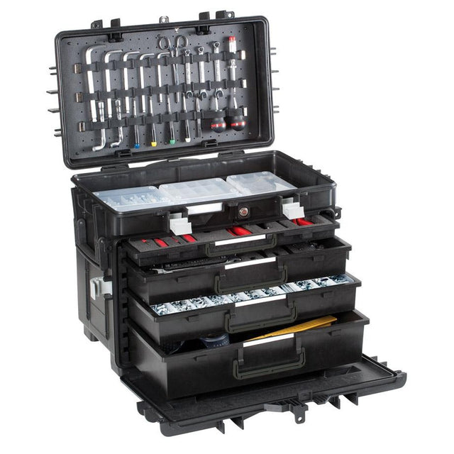 Geanta pentru scule, cu role, 100l, 581x381x455mm, GT LINE - sefira.ro