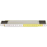 Rigla pliabila fag 2mx17mm galben-alb Hultafors - sefira.ro