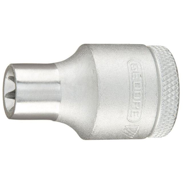 Cheie tubulara 1/2", E 10 x 38 mm, pentru suruburi TORX® exterior, Nr. TX 19 E10, GEDORE - sefira.ro