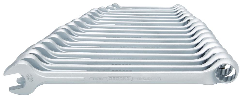 Set chei combinate cu cot 10-24 mm, 8 buc, in cutie carton, DIN3113B, GEDORE - sefira.ro