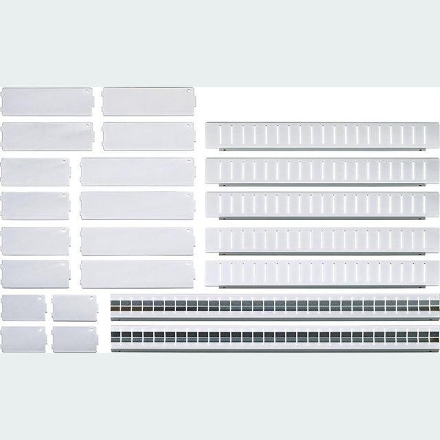 Set separatoare pentru sertare, pentru carucior de atelier, 23 piese, PARAT - sefira.ro