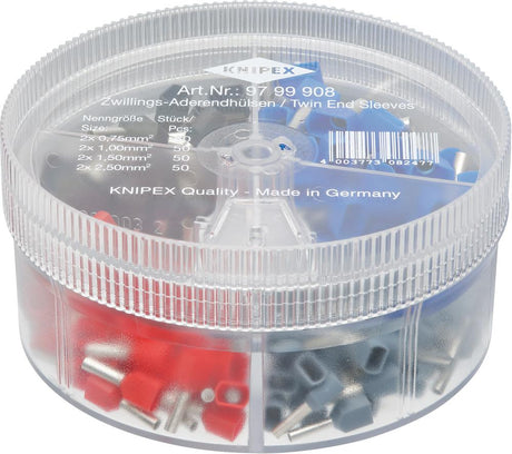 Set papuci de cablu, 150 papuci izolati, 97 99 905, KNIPEX - sefira.ro