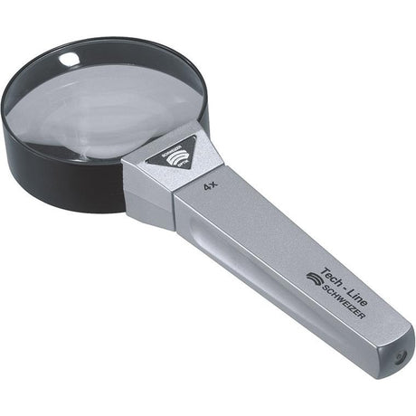 Lupa de mana Tech-Line, Ø 65mm, 4x, SCHWEIZER - sefira.ro