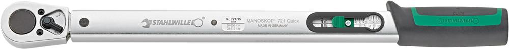 Cheie dinamometrica MANOSKOP® 721 Quick, antrenare 1/2", 30 - 150 Nm, STAHLWILLE