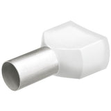 Papuci de cablu dubli, izolati, 8.0mm, 2x0.50mm², 200buc/set, albi, 97 99 370, KNIPEX - sefira.ro
