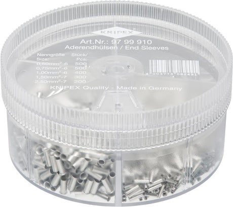 Set papuci de cablu, 150 papuci izolati, 97 99 905, KNIPEX - sefira.ro