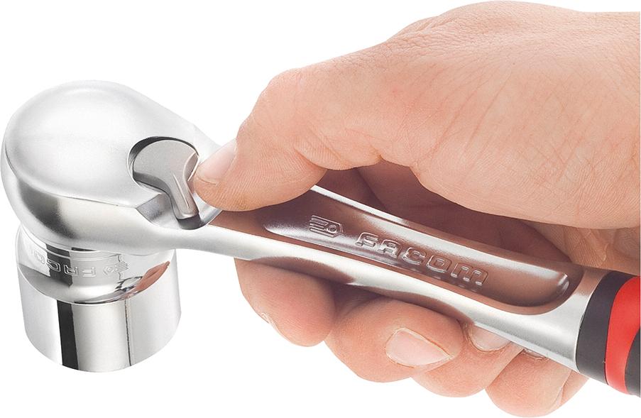 Antrenor clichet reversibil 3/8", 210mm, 72 dinti, JL.161, FACOM - sefira.ro