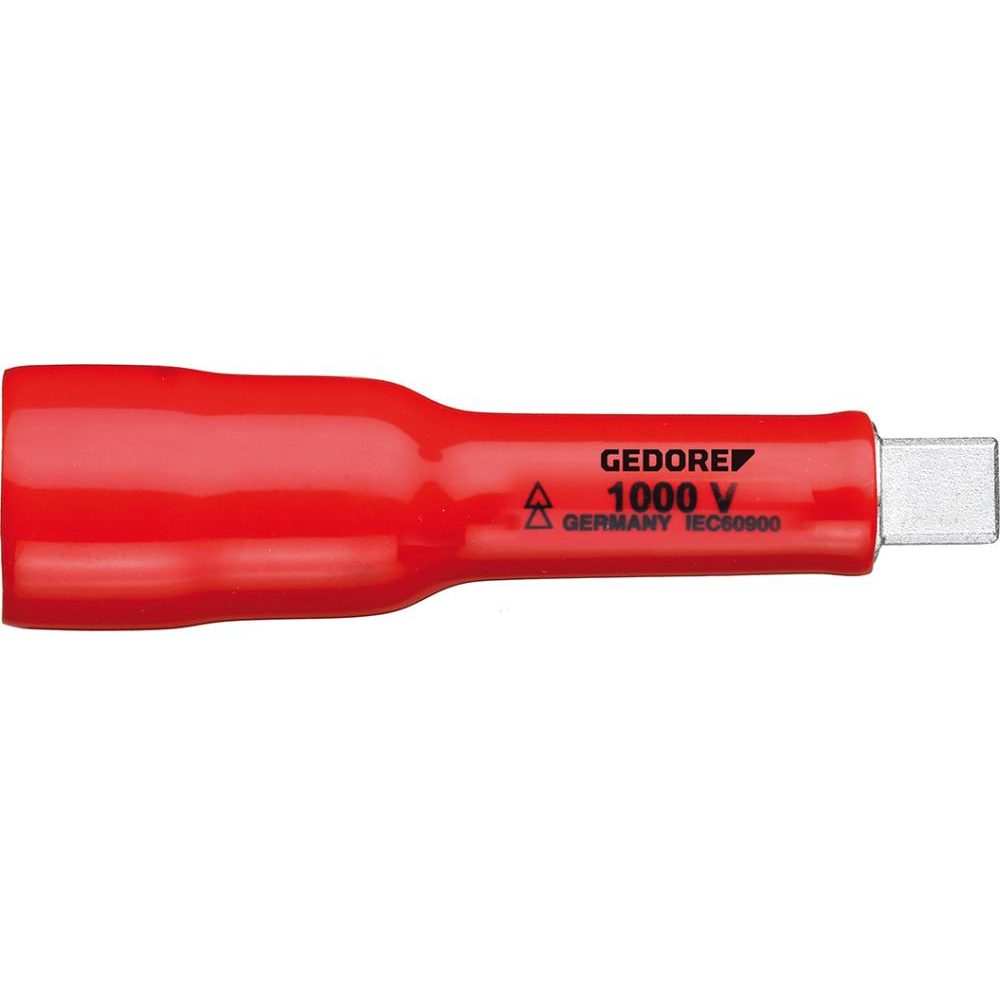 Prelungitor tubulara, izolat VDE 3/8", lungime 75 mm, izolatie electrica, VDE 3090-3, GEDORE - sefira.ro