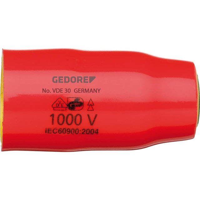 Cheie tubulara izolata VDE 3/8", dimensiune 6 mm, izolatie electrica, VDE 30 6, GEDORE - sefira.ro