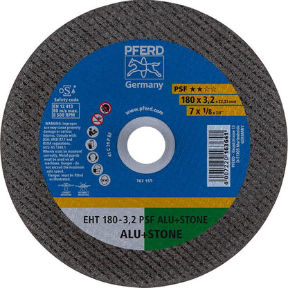 Cutting disc for aluminum and stone, 115x2.4mm, curved, PFERD