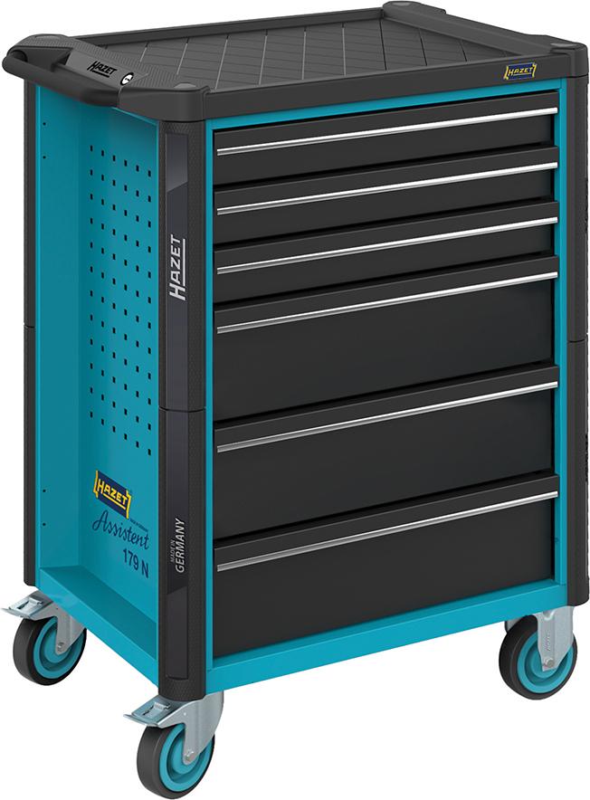 Tool cabinet, mobile, 779.5x496x915mm, 6 drawers, HAZET