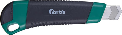 Cutter 18mm, cu 3 lame, cu carcasa din plastic, FORTIS