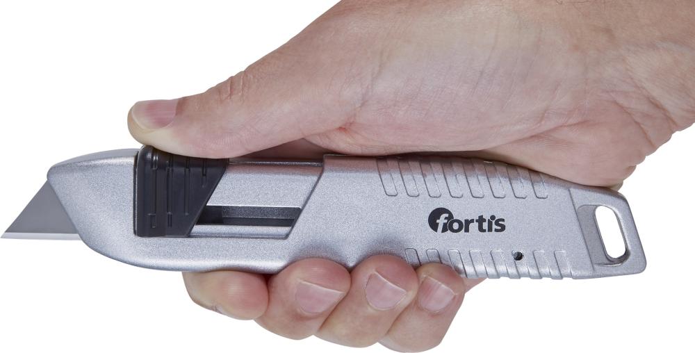 Safety cutter, 165mm, with 1 trapezoidal blade, FORTIS