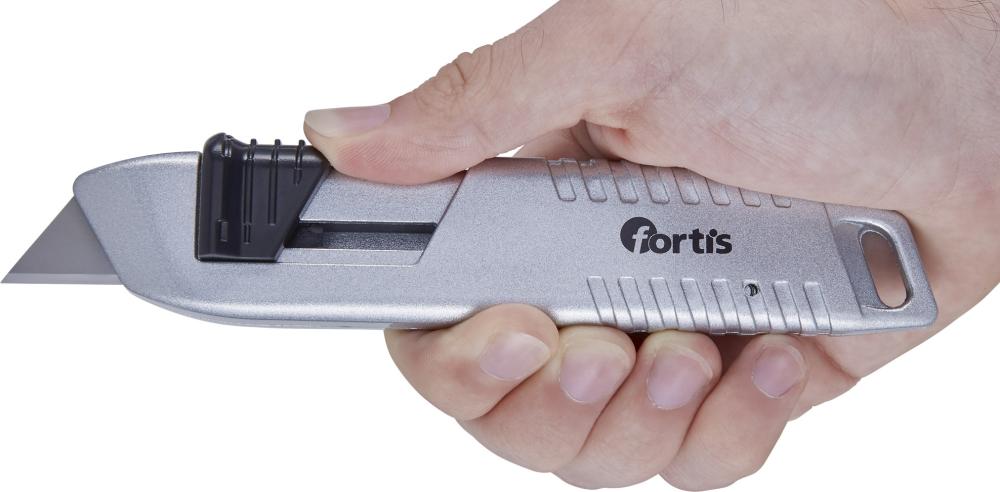 Safety cutter, 165mm, with 1 trapezoidal blade, FORTIS