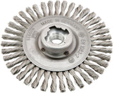 Perie de sarma din hotel, radiala, ingusta, diam.125mm, sarma 0,5mm rasucita, lprindere X-LOCK si M14, Osborn