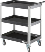 Carucior service, cu 3 polite, 684 x 469 x 820 mm, FORTIS - sefira.ro