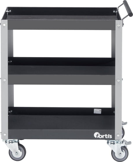 Carucior service, cu 3 polite, 684 x 469 x 820 mm, FORTIS - sefira.ro