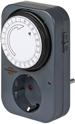 Timer, with socket, IP20, BRENNENSTUHL