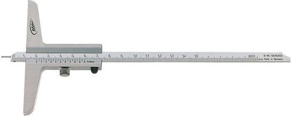 Depth gauge with measuring pin, 150mm, PREISSER