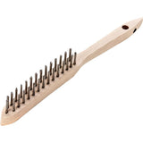 Perie de sarma din otel, cu coada, 2 randuri sarma 0.35mm, dreapta, 290/140mm, LESSMANN - sefira.ro