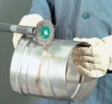 Perie de sarma din inox V2A, rotunda, cu coada 6mm, diam.30mm, sarma 0.2mm ondulata, LESSMANN - sefira.ro