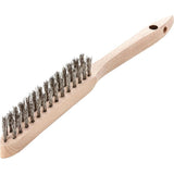 Perie de sarma din inox V2A, 2 randuri de sarma 0.35mm ondulata, 290/140mm, LESSMANN - sefira.ro