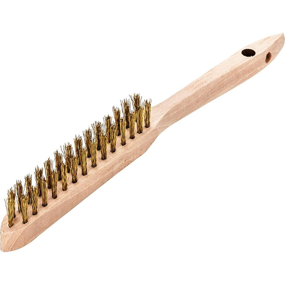 Perie de sarma din alama, 2 randuri de sarma 0.35 mm ondulata, 290/140 mm, LESSMANN - sefira.ro