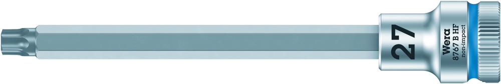 Cheie tubulara bit, Zyklop, 3/8", lunga, T25x107mm, pentru surub TORX, 05003063001, WERA - sefira.ro