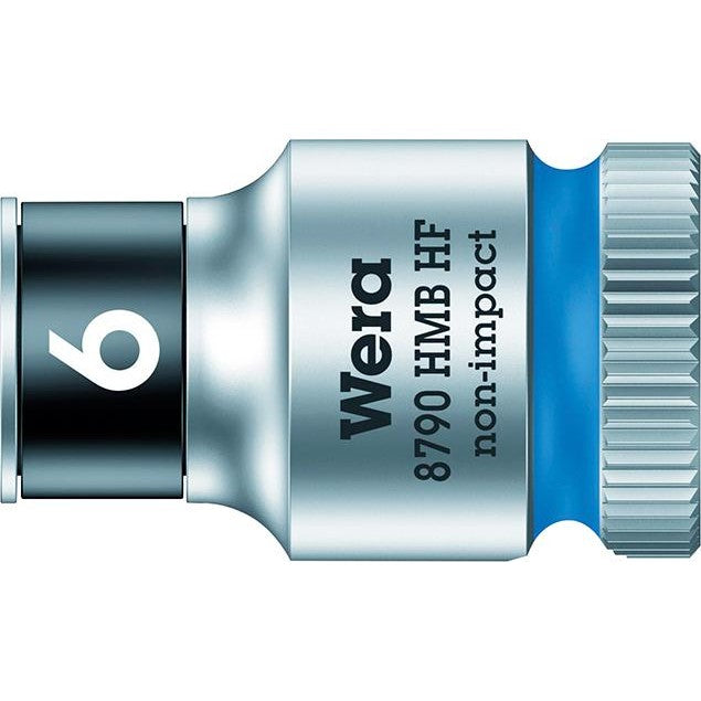 Cheie tubulara 3/8", 6mm cu funcție de fixare, Zyklop Nr. 8790 HMB HF, 05003740001, WERA - sefira.ro