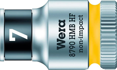 Cheie tubulara 3/8", 6mm cu funcție de fixare, Zyklop Nr. 8790 HMB HF, 05003740001, WERA - sefira.ro