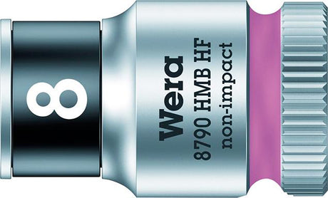 Cheie tubulara 3/8", 6mm cu funcție de fixare, Zyklop Nr. 8790 HMB HF, 05003740001, WERA - sefira.ro