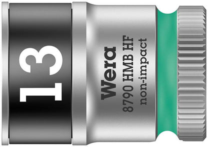 Socket wrench 3/8", 6mm with clamping function, Zyklop No. 8790 HMB HF, WERA