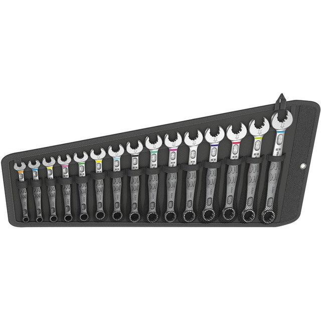 Ringmaulschlüssel-Satz Joker 5,5-19mm 15-teilig in Falttasche Wera - sefira.ro