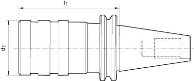 Mandrina de filetat cu prindere rapida, M3-12, DIN 69871A, FORTIS - sefira.ro