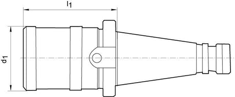 Mandrina de filetat cu prindere rapida M3-12 SK 40, DIN2080, FORTIS - sefira.ro