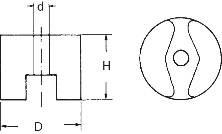 Magnet tip buton, Ø13mm, 7Nm, FORTIS