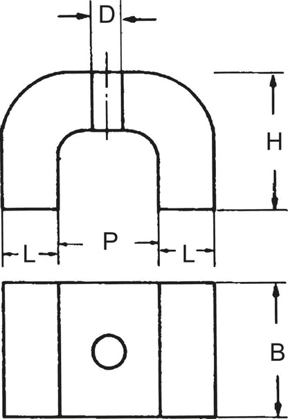 Magnet puternic in forma de potcoava, 30,0 x 20,0 x 20,0 mm, 45N, FORTIS