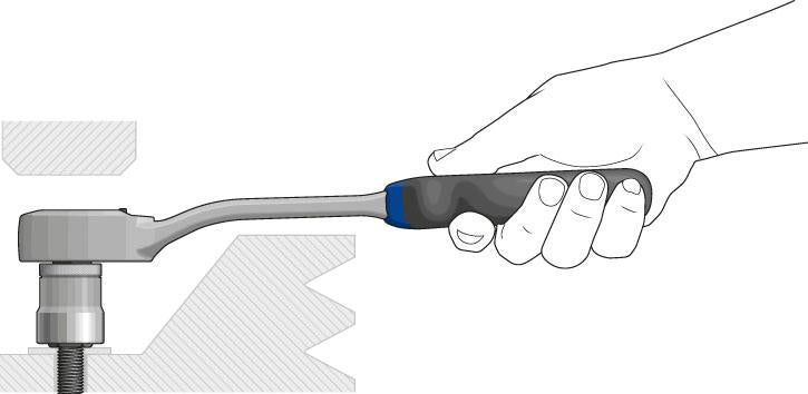 Antrenor cu clichet 1/2", 60 dinti, 270 mm, maner indoit, Nr. 1993 U-20 G, GEDORE - sefira.ro