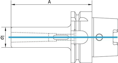 Dorn de fixare B D69893A HSK-A100 MK1x110mm, FORTIS - sefira.ro